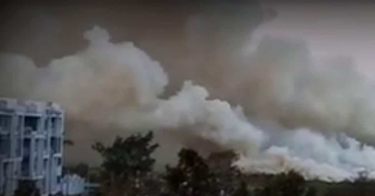 [VIDEO] Bellandur lake catches fire once again, toxic fume chokes city