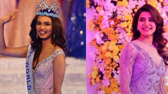Connection between Miss World Manushi Chhillar and Samantha Ruth Prabhu Connection between Miss World Manushi Chhillar and Samantha Ruth Prabhu