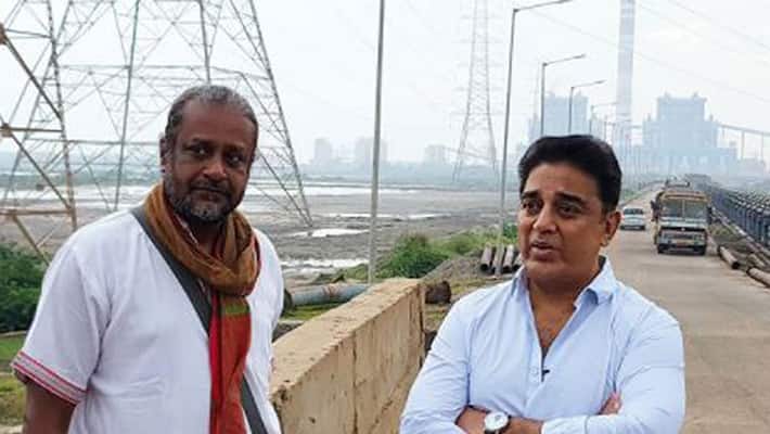 A day after voicing his concern actor Kamal Haasan visits the Ennore creek A day after voicing his concern actor Kamal Haasan visits the Ennore creek