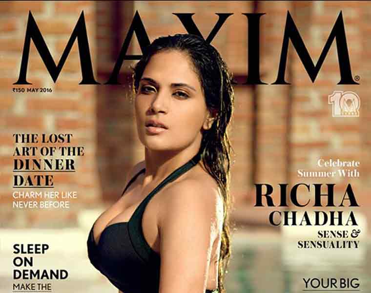 Richa Chadha sizzles in a bikini on the Maxim cover! 