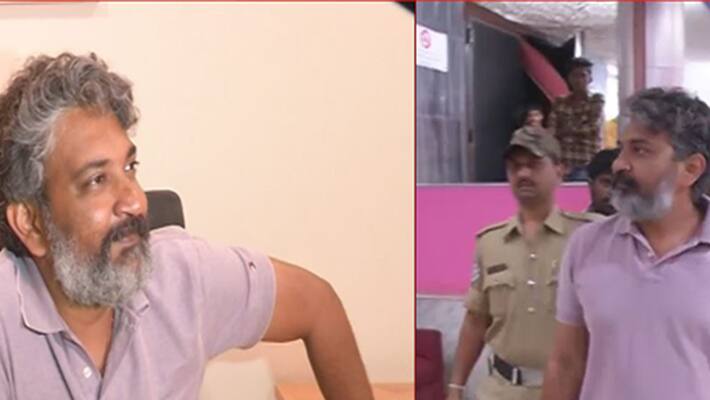 Rajamouli watch Bahubali at ballary Rajamouli watch Bahubali at ballary
