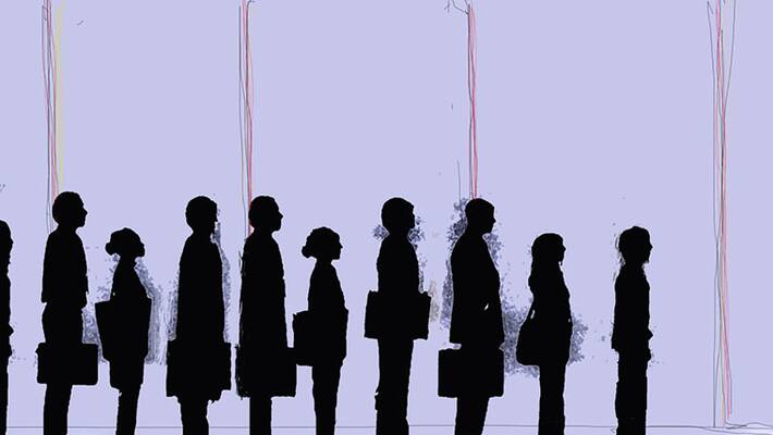 The number of Americans filing a new claim for unemployment benefits rises The number of Americans filing a new claim for unemployment benefits rises