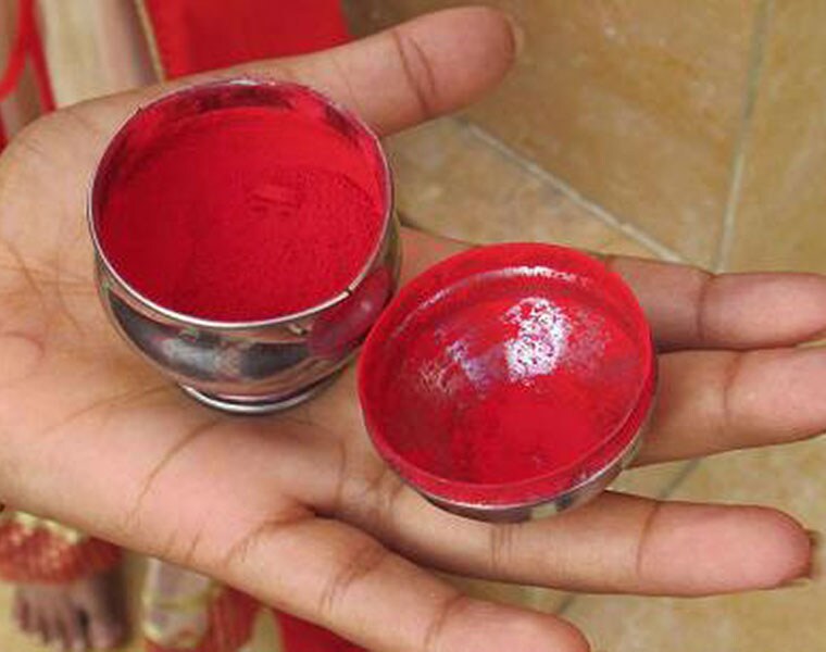 Putting sindhur on main door brings fortune
