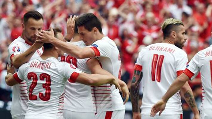 ALBANIA 0-1 SWITZERLAND: SCHAR NETS WINNER AS CAPTAIN CANA SENT OFF ALBANIA 0-1 SWITZERLAND: SCHAR NETS WINNER AS CAPTAIN CANA SENT OFF