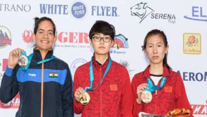 World Cup shootings anjum mutkil won first silver for India ... World Cup shootings anjum mutkil won first silver for India ...