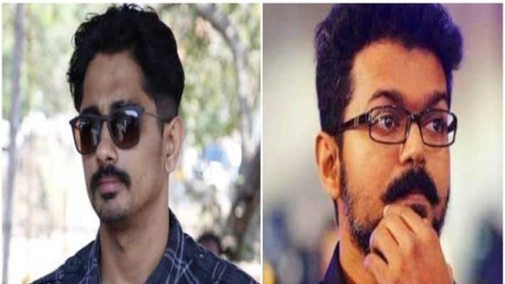 sitharth against speech about vijay sitharth against speech about vijay