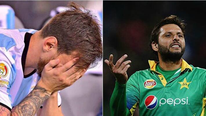 Shahid Afridi Gets Trolled After Lionel Messi's Shocking Retirement Shahid Afridi Gets Trolled After Lionel Messi's Shocking Retirement