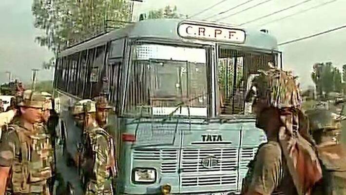 Terrorists attack CRPF bus in J&K, 5 jawans killed; 2 militants shot dead Terrorists attack CRPF bus in J&K, 5 jawans killed; 2 militants shot dead