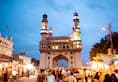 Hyderabad historic Charminar suffers damage part minaret falls